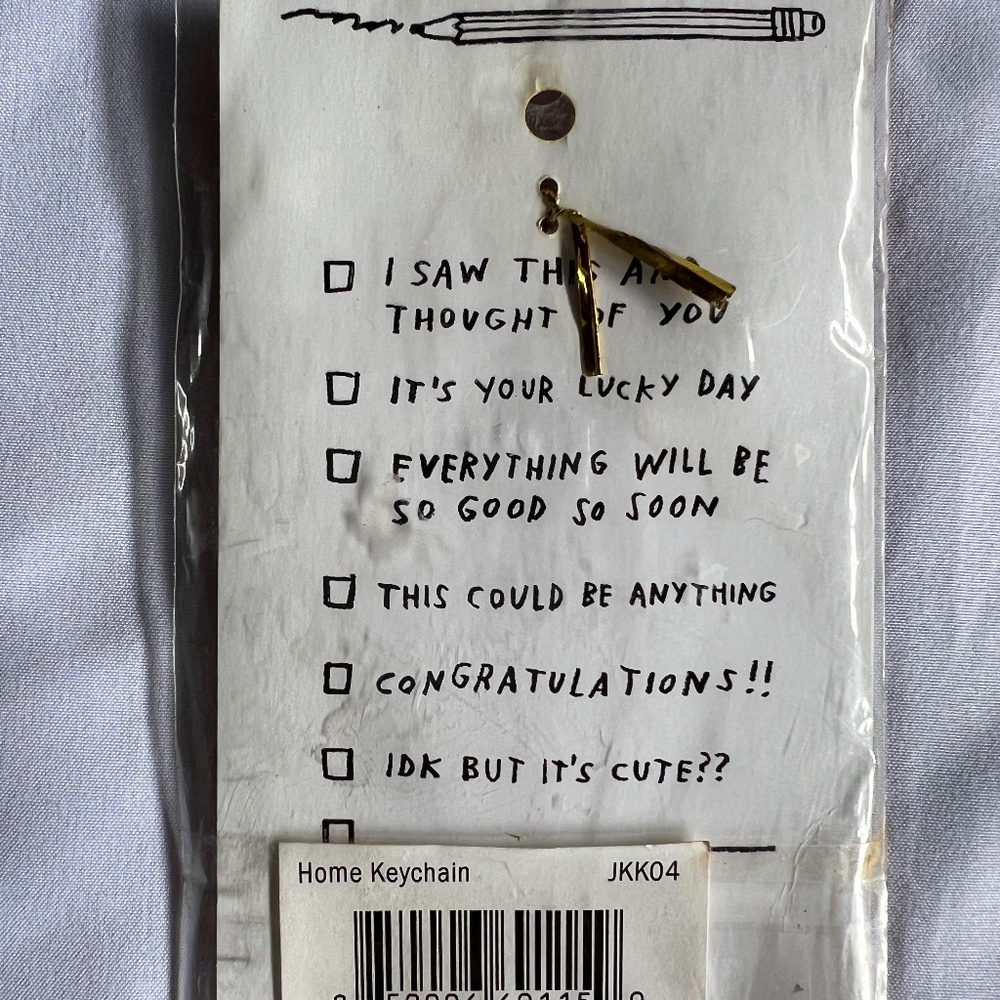 New ADAM JK/J KURTZ Home is Not a Place But You are Home Metal Keychain/Keyring - Picture 4 of 4